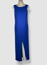 2990 Ralph Lauren Purple Label Women's Blue Laciann Crepe Cady Jumpsuit Size 4