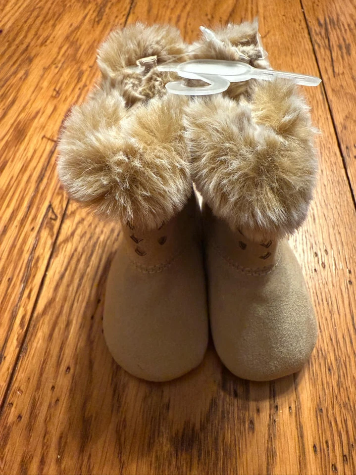 Bebé Ciervo Bebé-Niña 02-4966 Bota de Moda, Bronceada, 2 Regular EE. UU. Infantil Foto 3 de 4