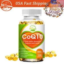 Nature's Live CoQ10 Softgels- Supports Heart Health Non-GMO, 300mg, 120 Capsules