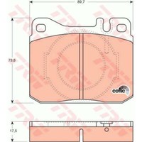BremsbeläGe BremsklöTze FüR Mercedes-Benz Sl R107 280 300 Saloon W123 230 E 200