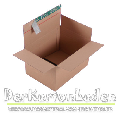 100 System-Versand-Transportkartons  310x230x210 - 150 mm Kartons Selbstklebend