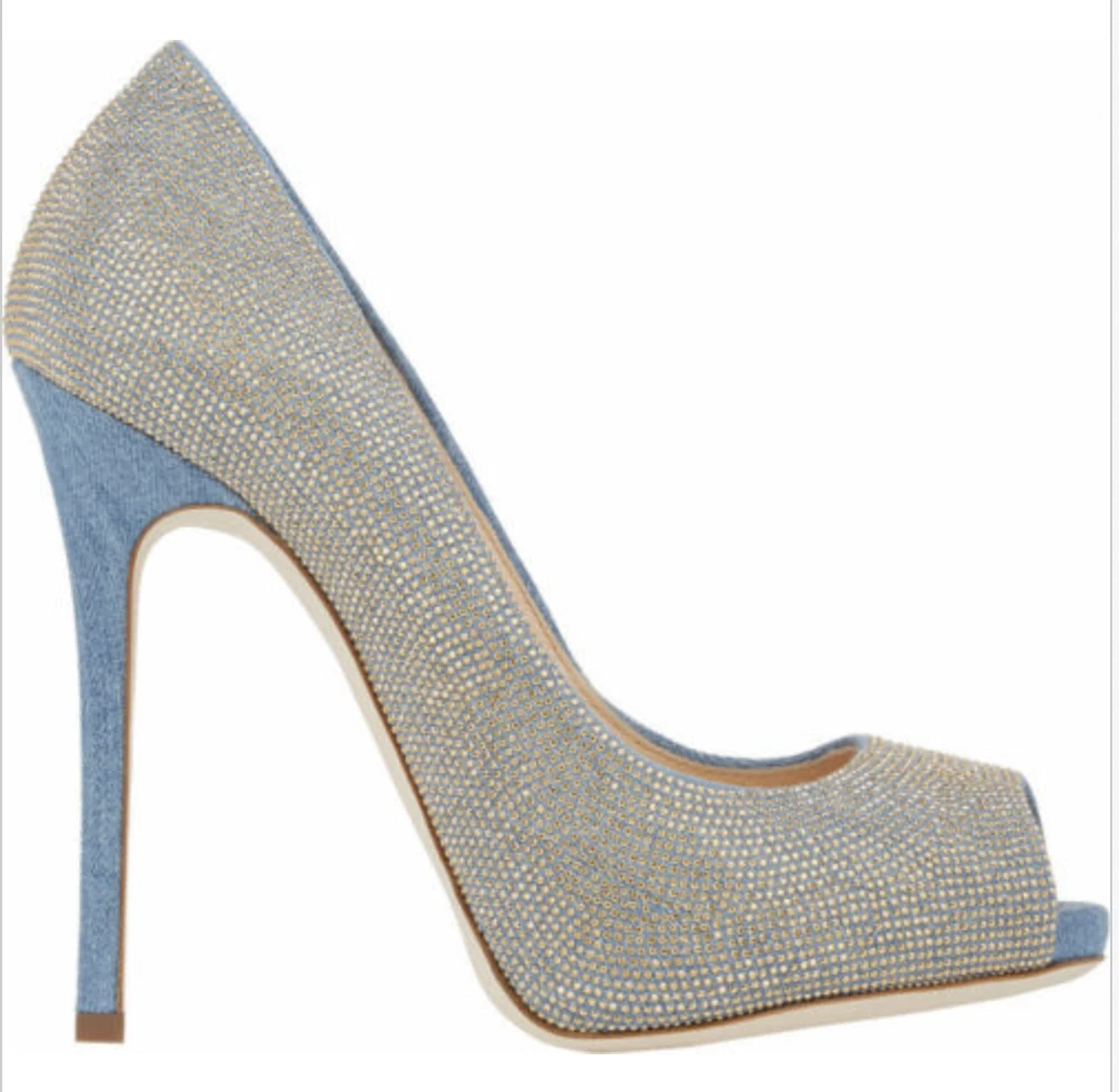 Giuseppe zanotti sale denim heels