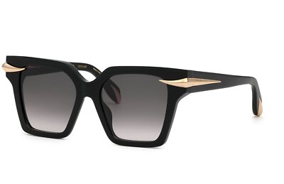Roberto Cavalli Sonnenbrille SRC002M 0700 Black Smoke Damen