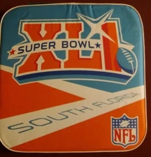 NEW Super Bowl XLI 2007 Seat Cushion Bears vs. Colts PEPSI BAG ATTACHED CUSHION