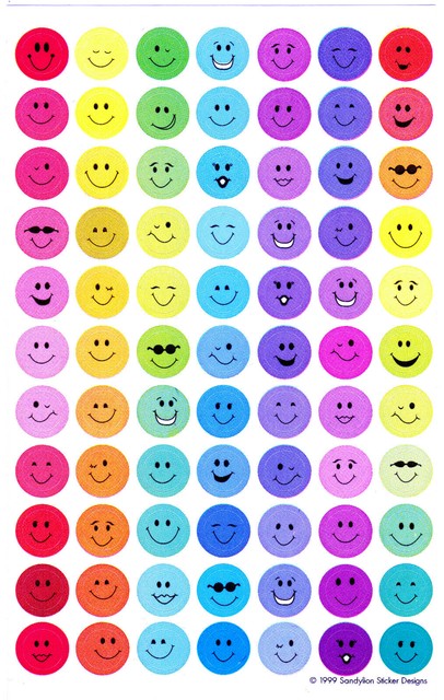 sandylion vntg emotions mini scrapbooking emoji stickers