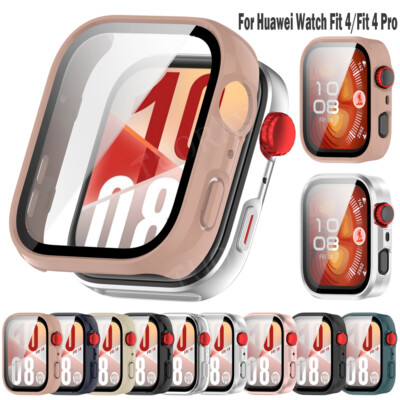 Hülle für Huawei Watch Fit 4 / 4 Pro Schutzhülle Schutzglas Display Panzerfolie
