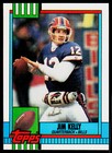 Jim Kelly, 1990 Topps, #207, Buffalo Bills,