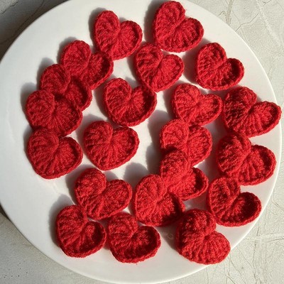 Crochet Hooked Hearts Cotton Thread Various Colors DIY Handmade Sewing Supplies