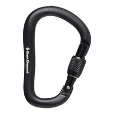 Black Diamond One Size Black Carabiner Secure and Durable Outdoor Gear