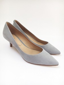 grey suede court shoes