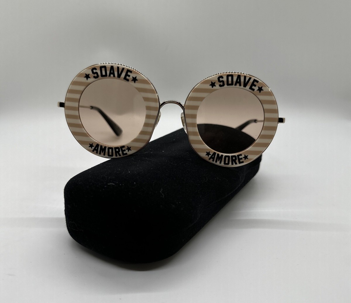 NWCASE Gucci Women's Acetate Round Sunglasses *Soave Amore* | eBay NWCASE Gucci Women's Acetate Round Sunglasses *Soave Amore* | eBay