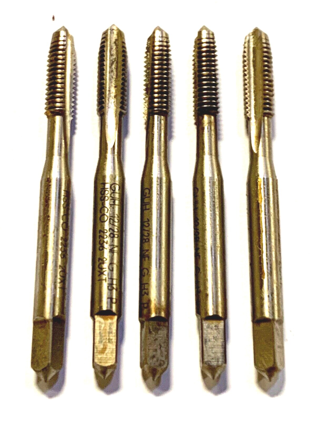 Guhring 1228 Cobalt Hand Tap Plug Taps H3 2 Flute 5 Pack Made In