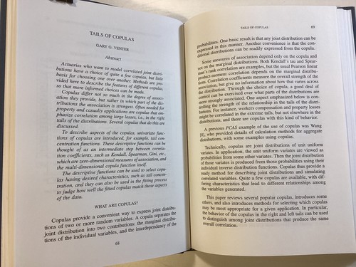 2002 Proceedings of the Casualty Actuarial Society - Papers by Khury, Venter - Foto 7 di 11