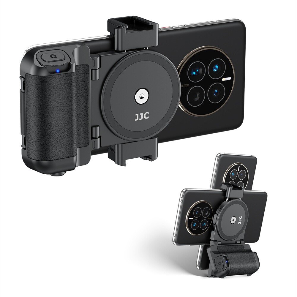 Phone Hand Grip Holder Shutter Remote Control Camera Shoot for