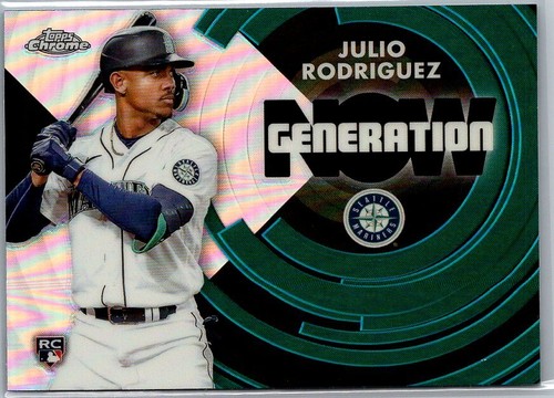 2022 Topps Chrome Update #GNC-24 Julio Rodriguez Seattle Mariners BASEBALL - 第 1/2 張圖片
