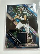 2023 Panini Spectra Aaron Rodgers Patch #37/60 Sunday Spectacle Jets