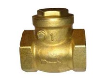 1" BSP Brass Swing Check Valve - Non-Return Flap Valve (NRV)
