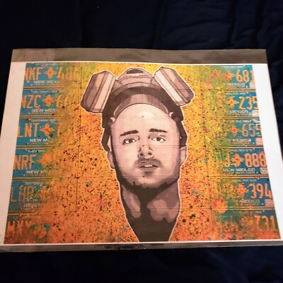 breaking bad art with first copy of first season was a gift from production crew