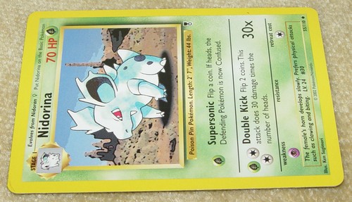 NIDORAN & NIDORINA 82/110 55/110 LEGENDARY COLLECTION 2002 POKEMON TCG CARD HTF - Picture 7 of 7