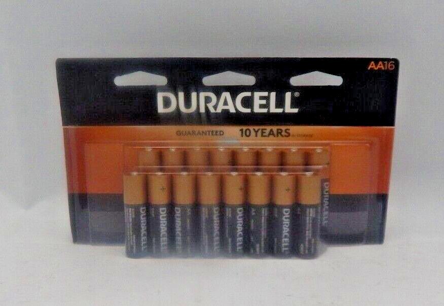 Duracell AA Batteries AA16 Pack of 16 MN1500B16 1.5 V NEW IN BOX-image