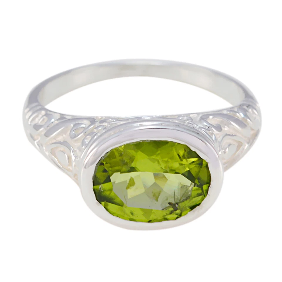 Handgefertigter Statement-Ring aus Peridot-Silber von Emerald Isle Elegance - Bild 2 von 4