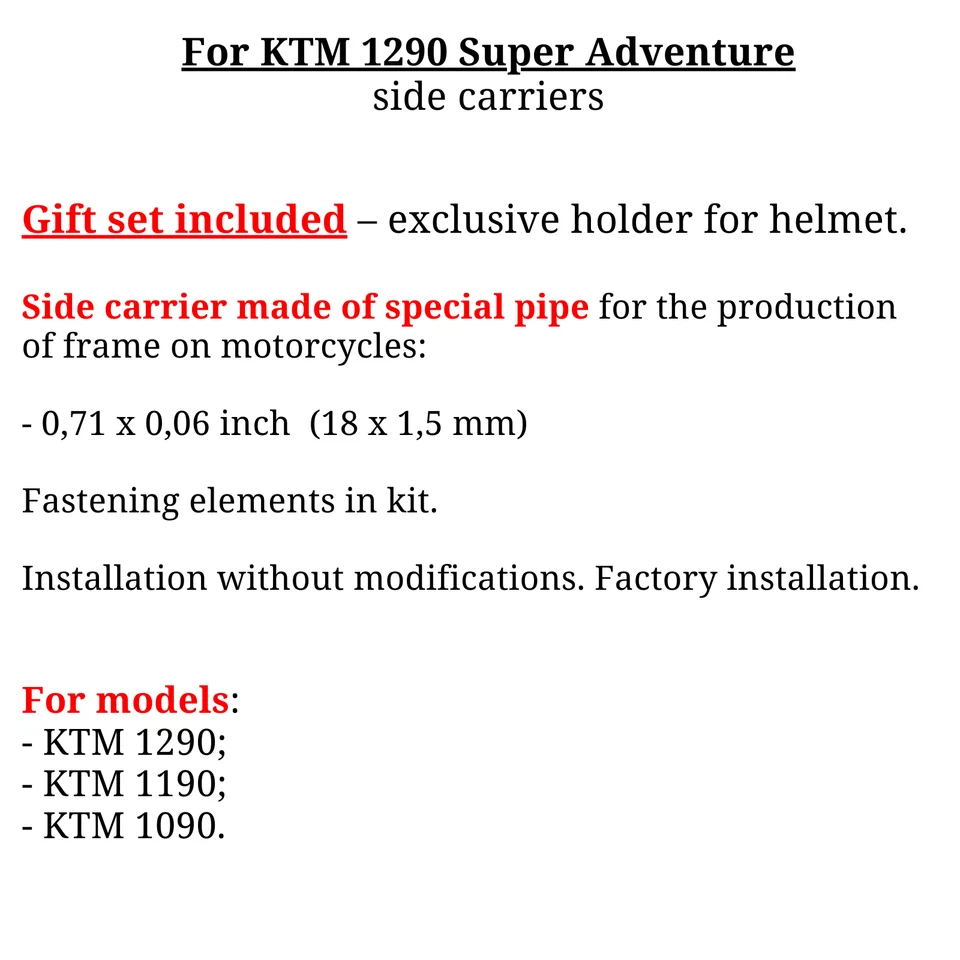 Alforja portaequipajes lateral KTM 1290 Super Adventure KTM1190 fundas o bolsa, regalo Foto 3 de 4