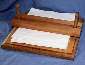 Rustic Napkin Holder, holds large size paper napkins, handmade repurposed wood