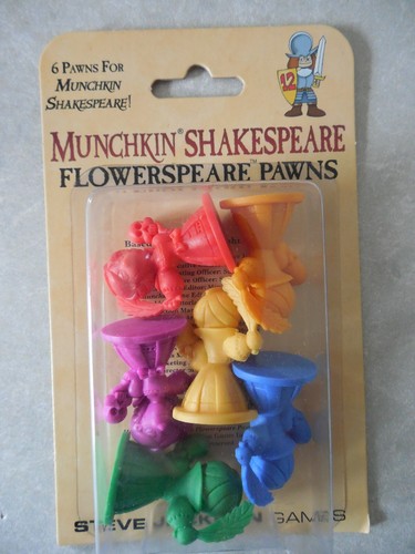 MUNCHKIN SHAKESPEARE FLOWERSPEARE PAWNS, BRAND NEW, SEALED, STEVE JACKSON GAMES!