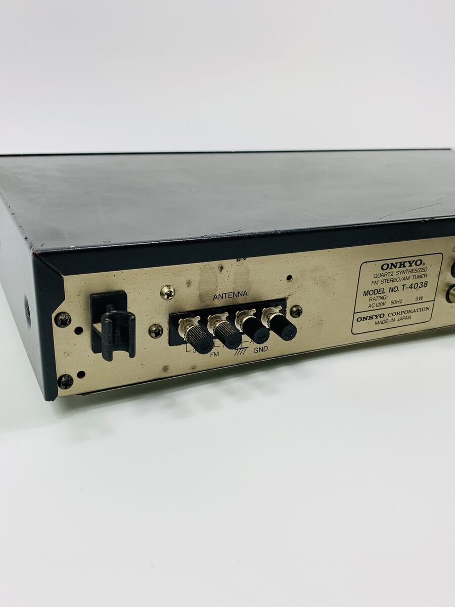 Onkyo Model T-4038 Quartz Synthesized FM Stereo/AM Tuner Onkyo Model T-4038 Quartz Synthesized FM Stereo/AM Tuner