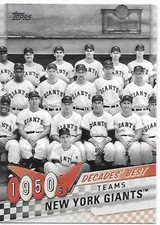 2020 Topps Series 2 Baseball Decades' Best New York Giants