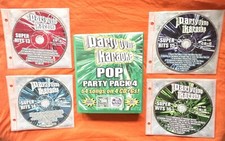 Party Tyme KARAOKE Pop Party Pack  4 Music CDs with Lyric Sheets  Great Songs 