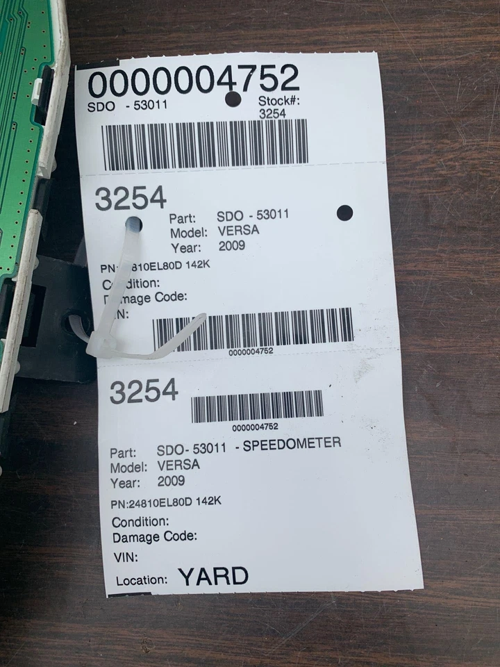 ✅ 2009 Nissan Versa velocímetro PN:24810El80D fabricante de equipamento original 142000 milhas - Imagem 4 de 4