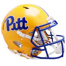 PITTSBURGH PITT PANTHERS AUTHENTIC FULL SIZE SPEED NCAA FOOTBALL HELMET RIDDELL!