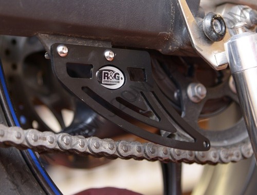 R&G Road Racing Toe Chain Guard Black Street Triple 675 R/RX 13-16 / Daytona 13- - Picture 2 of 2