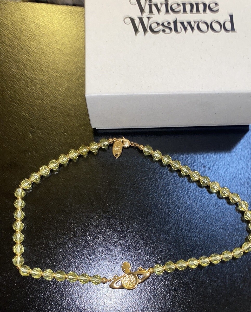 Vivienne Westwood Messaline gold-tone brass crystal