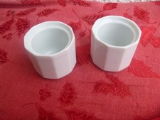 2 Eierbecher Rosenthal studio  linie Germany Polygon weiß mehrmals vorhanden TOP