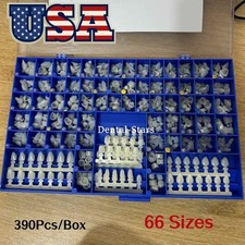 NEW POLYCARBONATE TEMPORARY DENTAL CROWNS BOX KIT 390 PCS W/ CROWN MOLD GUIDES