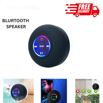 Mini Tragbarer Drahtloser Bluetooth Lautsprecher für Dusche Badezimmer Wasserdicht Saugkraft