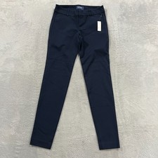 Old Navy Pants Womens 2 Mid Rise Navy Blue Pixie Preppy Academia Career Casual