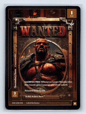 Wonders of the First - Wanted Call of the Stones #A20-220/402 Rare