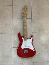 Children’s CSKYB Red Stratocaster Style Electric Guitar Righthanded