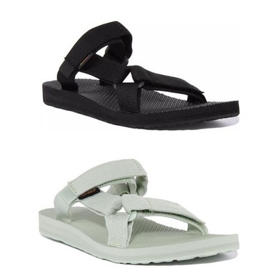 Teva Verstellbare Träger Slip-On Damensandalen Schwarz Universal Slide