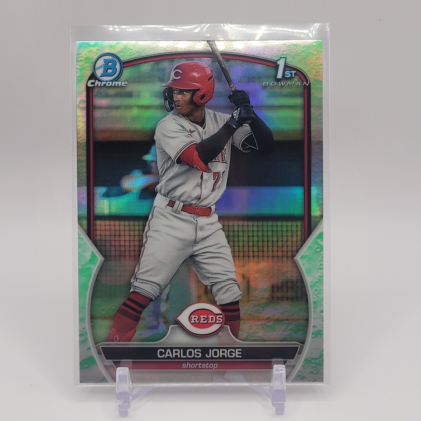 2023 Bowman Chrome Prospects - Carlos Jorge #BCP-120 Lunar Glow Refractor (RC)