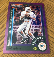 2022 Classics Legends BOB GRIESE H2 Timeless Tributes PURPLE # /50 SP MIAMI HOF