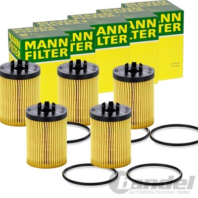 5x MANN-FILTER HU 712/8 x ÖLFILTER MIT DICHTUNG FILTEREINSATZ 5-STÜCK!