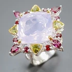 Jewellery 13 ct Natural Lavender Quartz Ring 925 Sterling Silver Size 8 /R462858