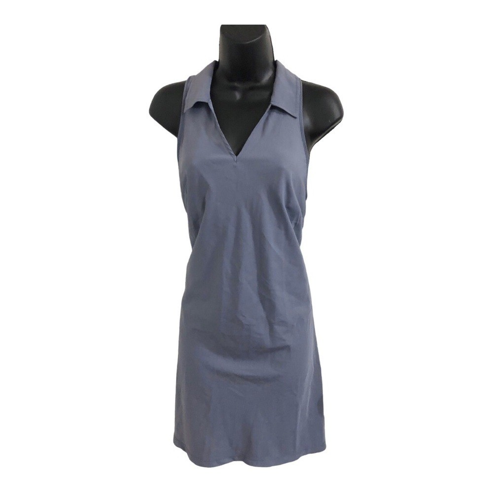 Calvin Klein performance steel gray active sleeveless racerback dress size small image 4