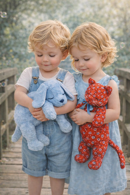 Sleeping Dog & Cat Sewing Pattern 16'' Stuffed Animal OR Pajama Bag Advance