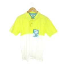 Tommy Hilfiger Polo Shirt L Yellow White Cotton AB Condition