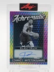 GIANNIS ANTETOKOUNMPO 2025-26 LEAF ELECTRUM ACHROMATIC PLATINUM AUTO /6 Q3474